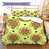 Cartoon Art Pattern Bedding,Quilt Set Quilt Cover Pillowcase Home Birthday Gift (1 * duvet cover + 2 * pillowcase, without core)