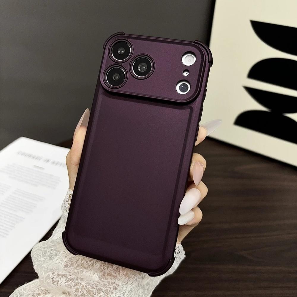 Ударопрочный силиконовый однотонный чехол для телефона для iPhone 17 16 15 14 13 12 11 Pro Max Plus 17 Air 16E 17E Мягкая накладка