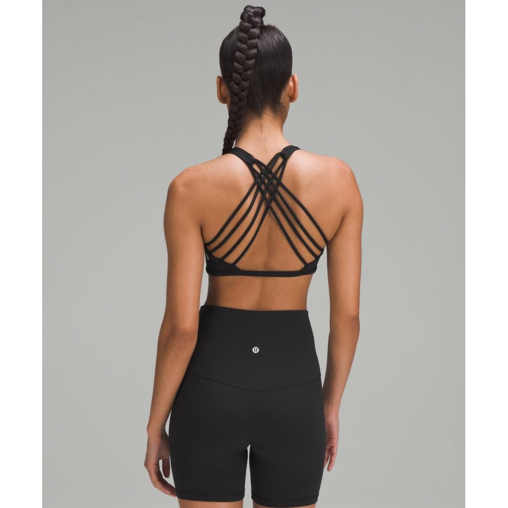 Lululemon Free To Be BrA Wild Light Поддержка AB Cup Черный