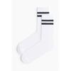 H M Socks wHite Stripe