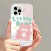 Чехол для телефона с милым медведем для iPhone 15 Pro Max, чехол для iPhone 13 11 12 14 Pro Max 7 8 Plus XR XS X SE, прозрачная силиконовая задняя крышка