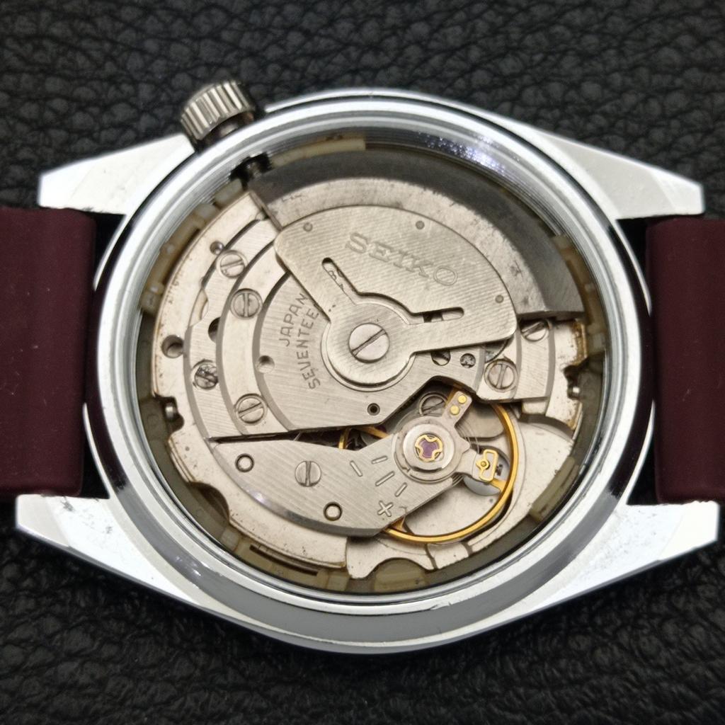 REFURBISHED SEIKO 5 AUTOMATIC 6309A VINTAGE JAPAN MENS RED DIAL WATCH a441096-4 Sk-a441096