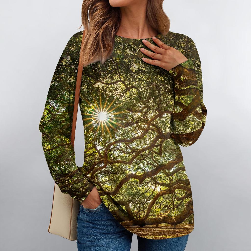 Женские рубашки с длинным рукавом, округлые топы, свободные, повседневные, осенние, модные футболки, блузки