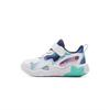 Li Ning Kids Lightweight Fashion Comfortable Casual Shoes Kids Sneaker Standard-White Sky-Blue Shadow-Purple-Blue YKNU108-5