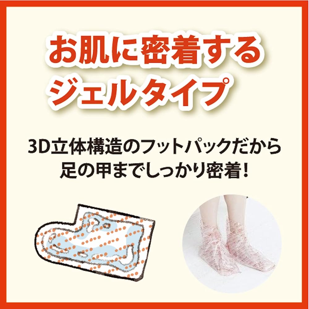Baby Foot Easy Pack 60-Minute Type Size S Heel Callus Care Gel (up to 24cm) Red
