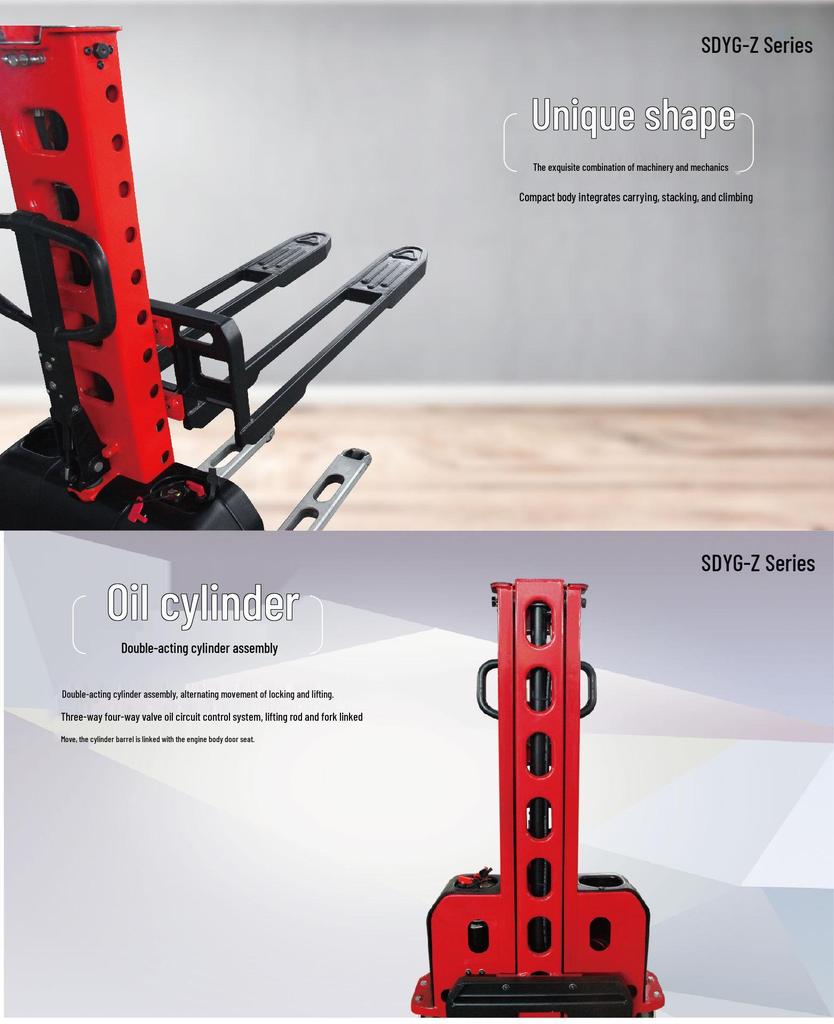 HOULAR SDYG-Z05 Semi-Electric Forklift: Lightweight Portable Cargo Loader & Fully Electric Unloader