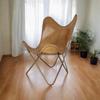 Кресло Butterfly Leather Chair – Экологически чистая кожа ручной работы, идеально подходит для гостиной или домашнего офиса.