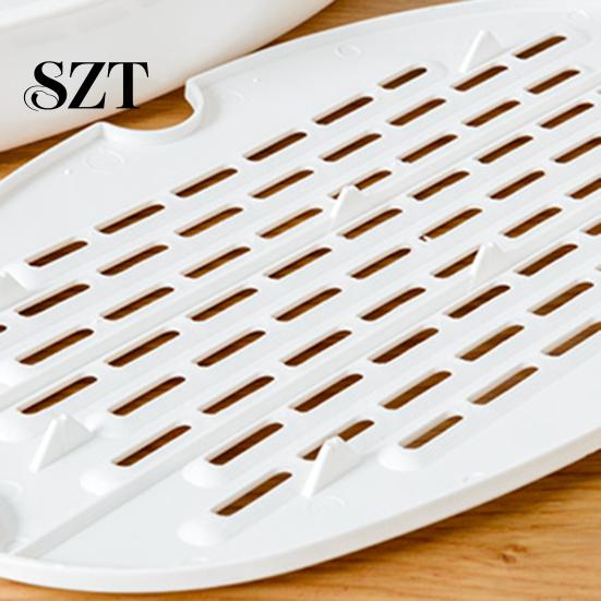 Microwaveable Fish Plate Steamed with Transparent Cover Steamer Pan Cooking Dish for Home Kitchen