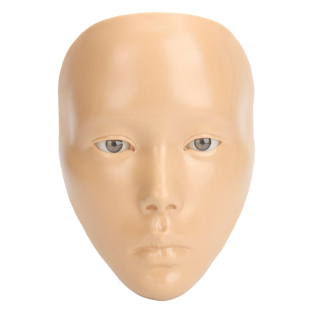 Практика макияжа лица с пластиковой подставкой 5D силиконовая полнолицевая доска для практики макияжа многоразовая