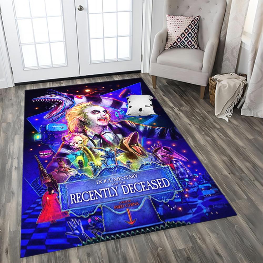 Beetlejuice: Ghostly Fun for Living Room rug, Bedroom, Study Room, Hallway Decoration, Perfect for Home Decoration or Holiday Gifts