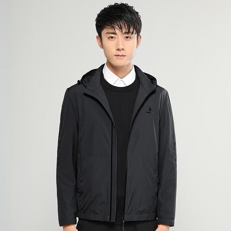 Yiliteng Men's Detachable Hood Casual Jacket