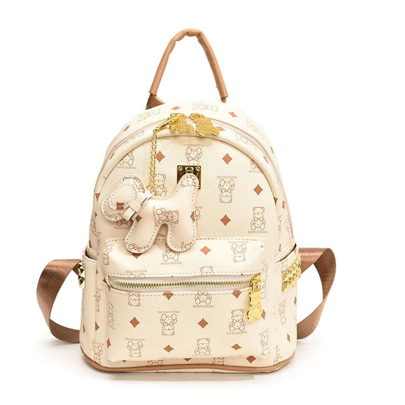 Ранняя весна новая высококлассная сумка медведь классический рюкзак универсальный на одно плечо женский