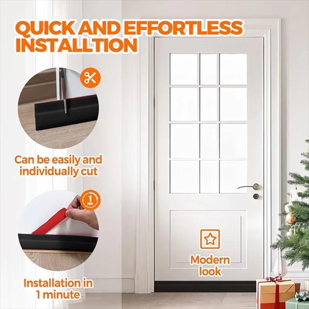 Brush Strip Sound and Dust Strips Self Adhesive Door Seal Draft Guard Blocker  Wardrobe Door
