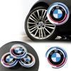 For B-BMW 50th Anniversary Logo 82mm+Rear Badge 74mm+Wheel HubCap 68mm+Steering Wheel Sticker 45mm New 7Pcs Front Hood Emblem XV1
