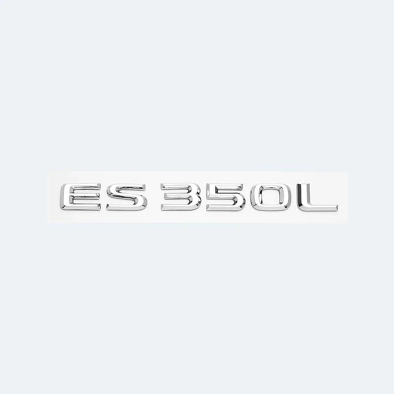 3D Metal Car Letters Rear Trunk Badge Sticker For Lexus Series ES200 ES240 ES250 ES300 ES350 Chrome Glossy Black Emblem
