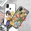 Black Case for Xiaomi Redmi 13C Note 9 iPhone XR 7 8 14 15 11 12 13 X XS Pro Max Samsung A25 S23 S24 FE Ultra Plus Hikaru No Go