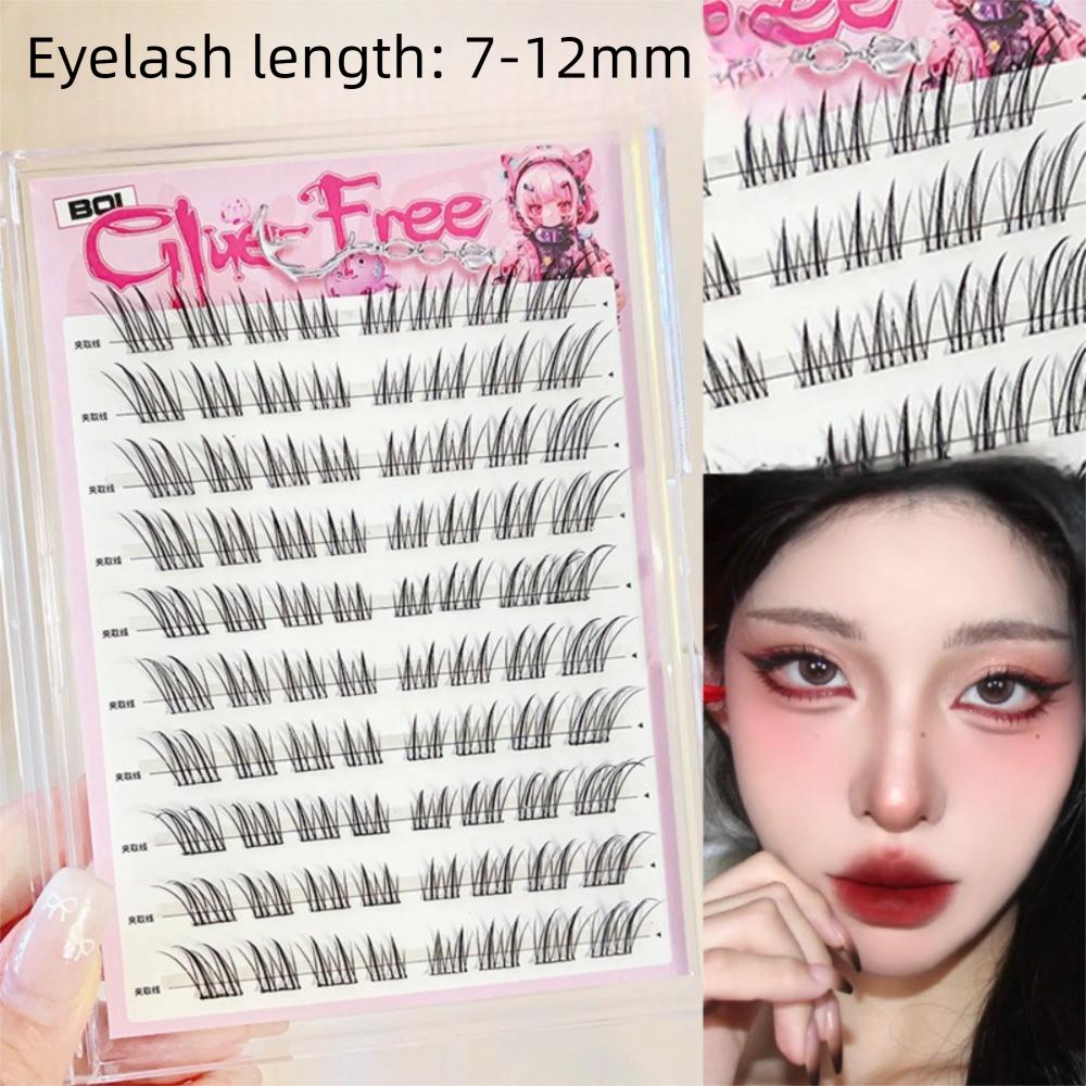 Корейский стиль Кошачий глаз Накладные ресницы Комический глаз Пучковые ресницы Набор для наращивания ресниц Женщины