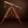 Nautical Brass Telescope with Wooden Tripod Stand, Home Decor