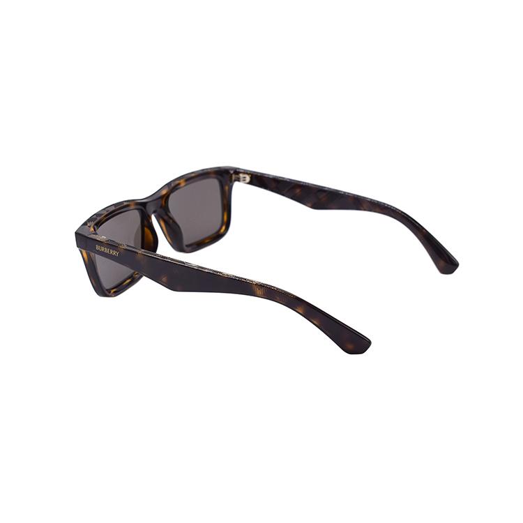 Burberry Embossed Check Rectangle Sunglasses Men sunglasses Tortoise B4475-U-3002-73