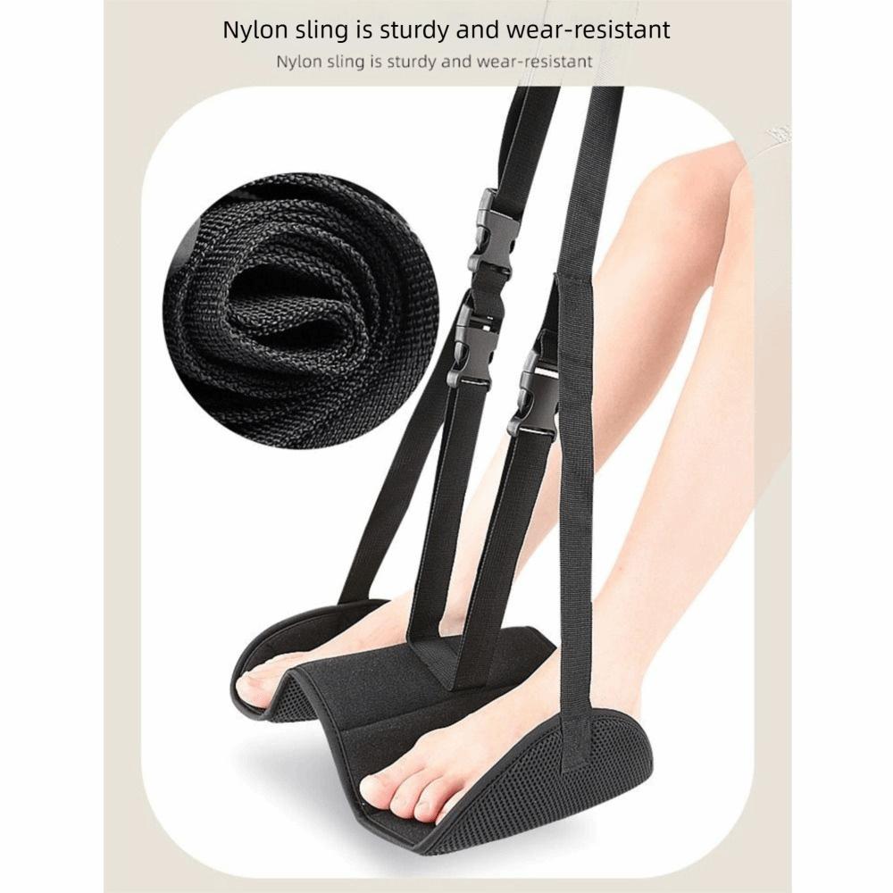 Adjustable Airplane Foot Hammock Lightweight Leg Support Cushion Leg Comfort Mat Long Flights