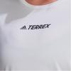 adidas Футболка Terrex W Mt для занятий спортом на открытом воздухе с круглым вырезом и короткими рукавами, белые женские топы H53387