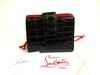 Authentic Loubi54 Black Red Leather Bifold Wallet #a911  Refurbished