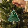 Christmas Pendant Xmas Tree Stocking Shape 2D Acrylic Seaside Festive Decoration with Lanyard Beach House Holiday Decor