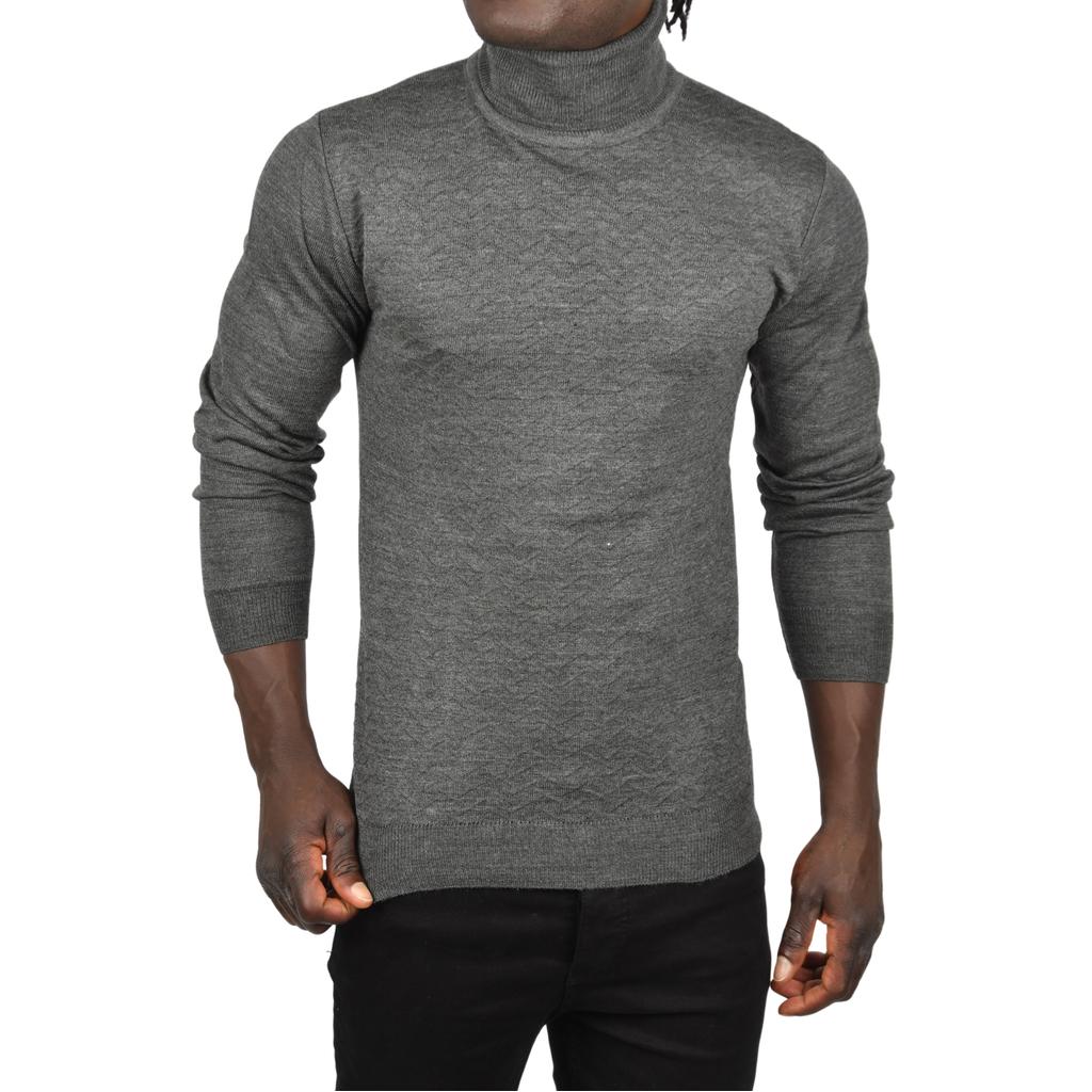 DeepSEA Водолазка с зигзагообразным узором и облегающим трикотажным воротником с воротником 2505497