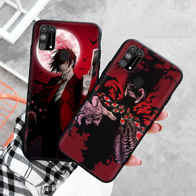 Чехол D-59 Hellsing Alucard Fan Black Sofe для iPhone 16 15 Plus 14 13 Mini 12 11 Pro 8 6 6S SE 5 XR XS Max Realme C30 C33 C32 9I VIVO V29 V27 V23 Y36