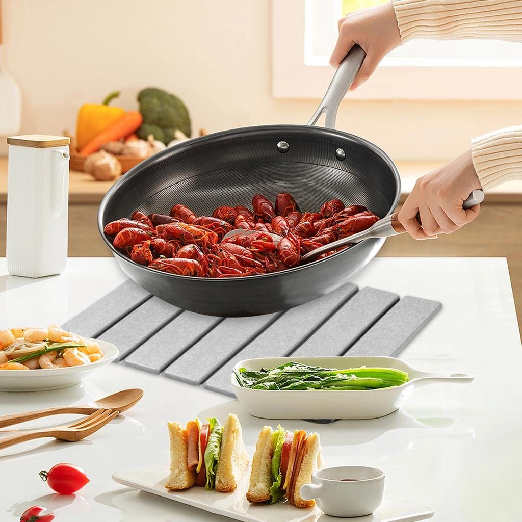 Новый коврик для сушки посуды из камня, складной каменный коврик для сушки посуды, нескользящая каменная подкладка для сушки, многоразовый коврик для сушки посуды, каменный коврик для сушки посуды на кухне