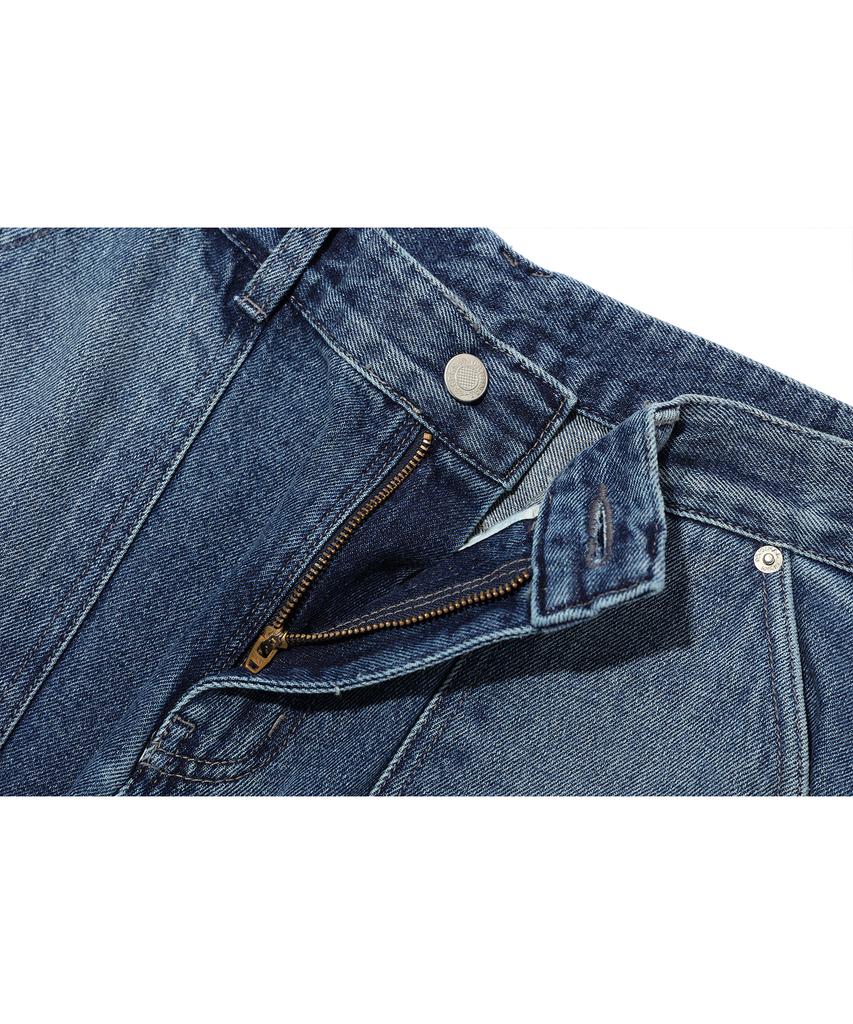 CPGN STUDIO Layered Wide Denim Pants Indigo Blue