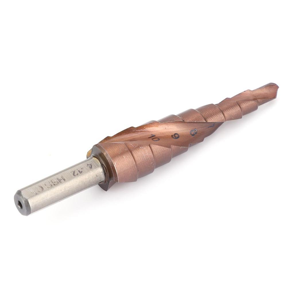 Triangular Shank Hole Opening Tool High Speed Steel M35 Hole Reamer Step Drill Bit Set  Counterbore