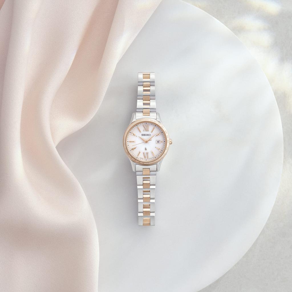 Rukia Standard Collection Round Solar Radio SSVV082 Silver Pink Gold [Часы Seiko] Женские +