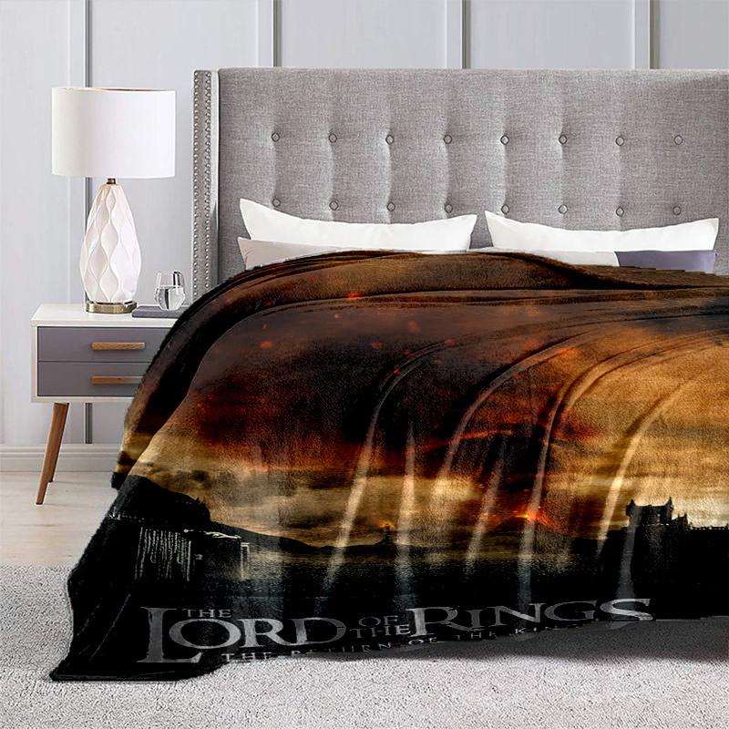 1pc The Return of the King Cartoon Blanket,Portable Throw for Travel & Camping, All Season Cozy Blanket,Ideal Gift