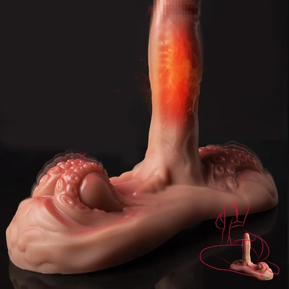 Женский мастурбатор в виде щупальца осьминога 10 расширяемых 7 режимов вибрации пульт дистанционного управления силиконовый водонепроницаемый игрушка для взрослых (Легко очистить)