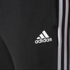 adidas Прямые спортивные брюки с вышивкой логотипа, мужские брюки, черные BK7446