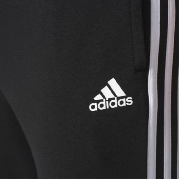adidas Прямые спортивные брюки с вышивкой логотипа, мужские брюки, черные BK7446