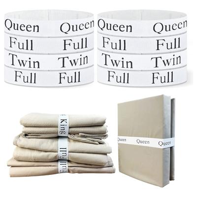 4 шт. эластичная лента King/Queen/Full/Twin с принтом, простыня-органайзер, ленты для одеяла, ремни для хранения, этикетка, повязка для постельных принадлежностей