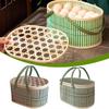 Vintage Moon Cake Box Chinese Style Picnic Basket Bread Storage Basket  New Year