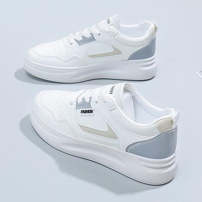 Маленькие белые туфли женские 2025 весна новая универсальная обувь на платформе студентки корейская версия ins Харадзюфэн спортивные кеды