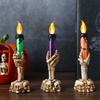 Halloween Led Candle Light Skeleton Ghost Hand Smoke-free Light Horror Props Halloween Party Decoration Supplies Kids Toy Gift