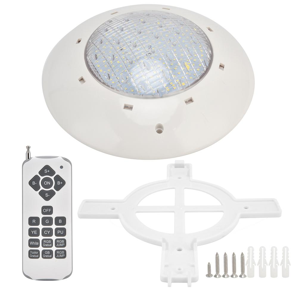 IP68 Waterproof LED Swimming Pool Light Colorful RGB Wall Mounted Underwater Light with Remote