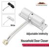Lightweight Home Door Closer with Spring Buffer for Easy Rebound