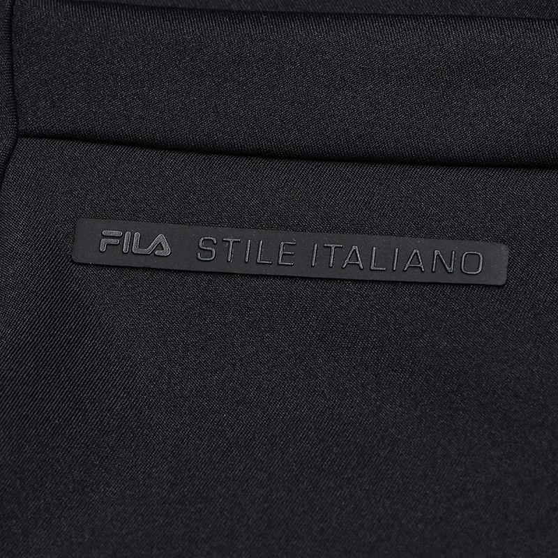 Men's FILA Polo Shirts Men's Jet Black Polo Collar Moderate Straight Fit