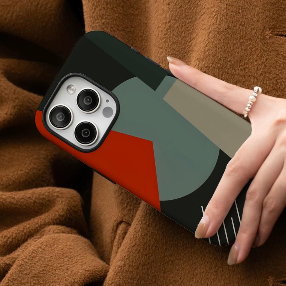 Художественный чехол для телефона Bauhaus Exhibition для IPhone 16 15 14 13 12 11 Pro Max Plus Samsung S24 S23 Ultra Глянцевый HD Жесткий ПК Чехол