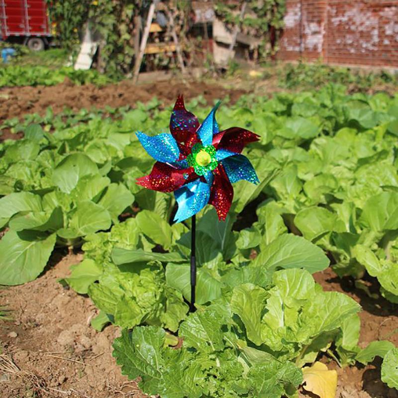 Отпугиватель птиц Вертушки Светоотражающие блестящие отпугиватели птиц Ветряная мельница Защитите Гарде