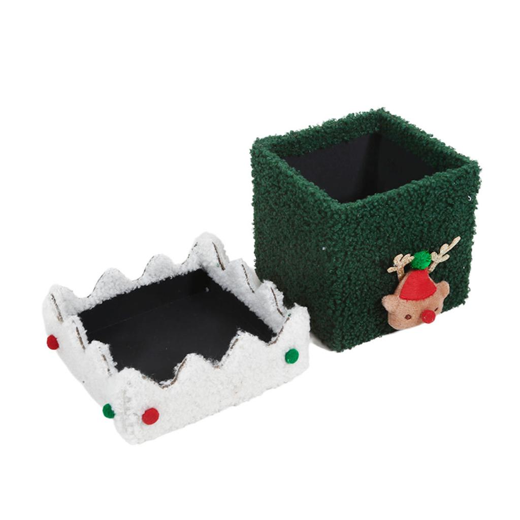 Xmas Lint Bombonera Gift Box with Present Ribbon Xmas Eve Gift Box for Christmas Eve Gifting Family Holiday Activities Hold Small Toys Candies