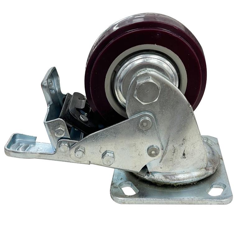 Polyurethane Swivel Caster with Brake
