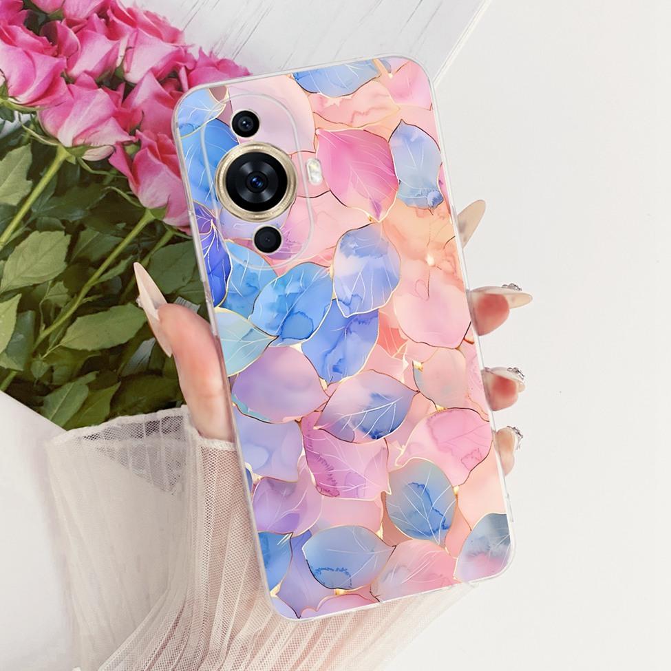 Прозрачный чехол для Huawei Nova 11 Pro Чехол Эстетичный Роскошный Милый Модный Цветы Смешной Расписной Корпус для Huawei GOA-AL80 GOA-LX9