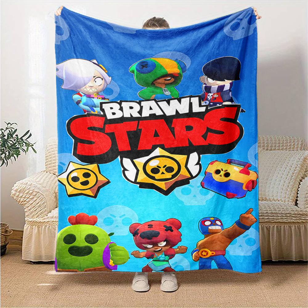 Brawl Stars Blanket Soft Warm Cozy Great for Office Chair Sofa Couch Four Seasons Multipurpose Warmthful Decor Birthday Christmas Gift Blanket